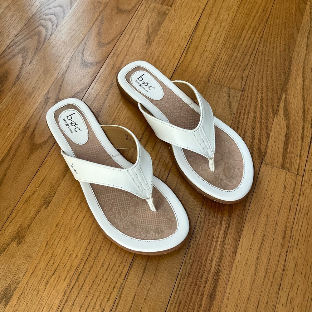 b.o.c. White Sandals